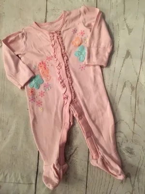 0-3 Months Sea Horse Sleepsuit