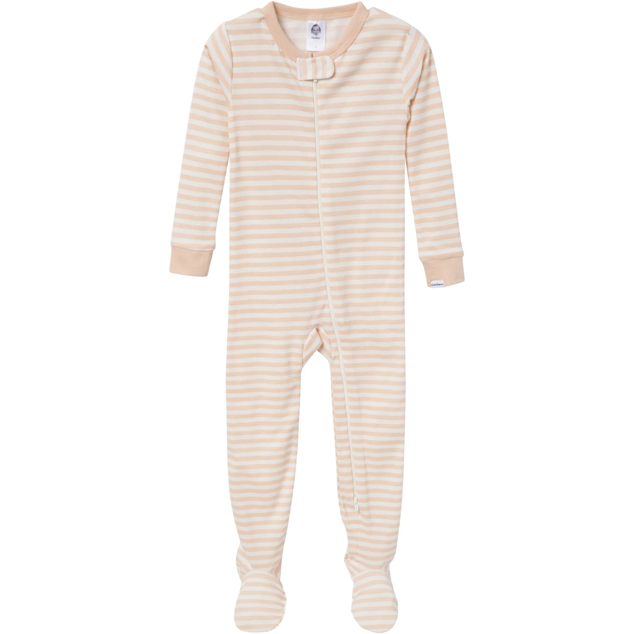 2-Pack Baby & Toddler Neutral Farm Snug Fit Footed Pajamas