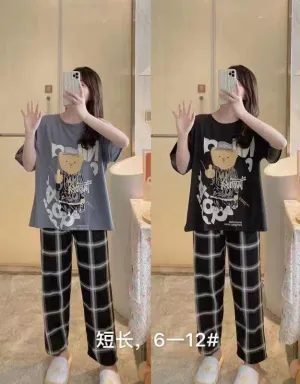 2 Pcs Women's Pajama Home Wear P6-12