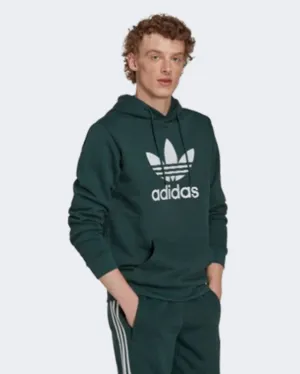 Adidas Trefoil Men Original Hoody Green/White Hk7270