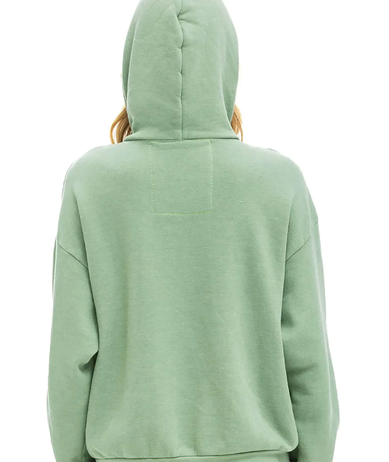 Aviator Nation Women Logo Stitch Pullover Hoodie Sage