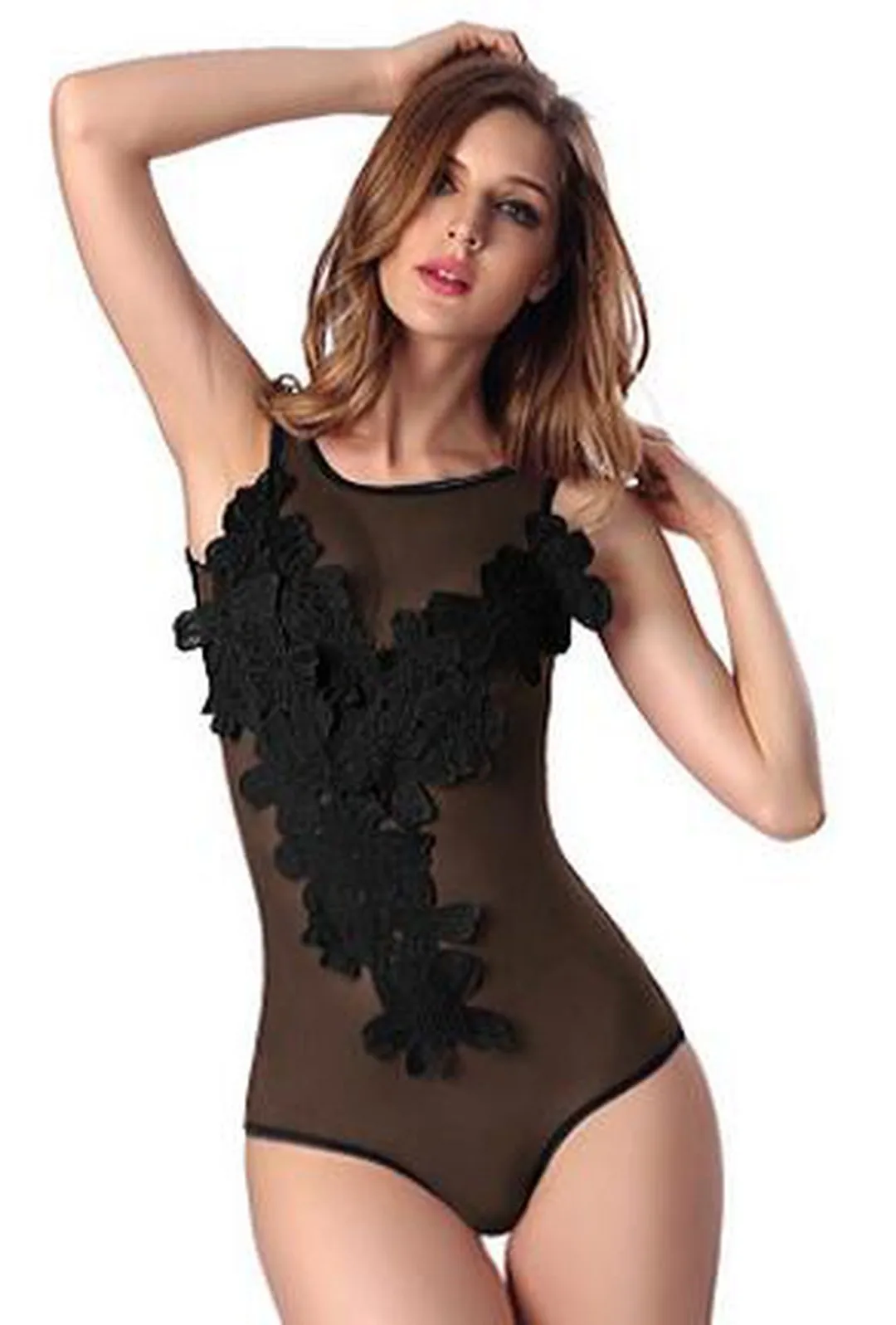 AZALEA - MESH APPLIQUE LINGERIE