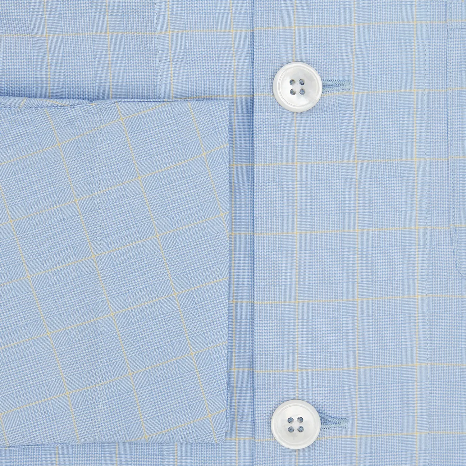 Blue Prince of Wales Check Pyjama Shirt