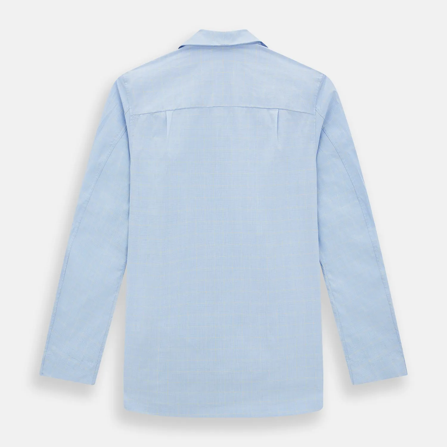 Blue Prince of Wales Check Pyjama Shirt