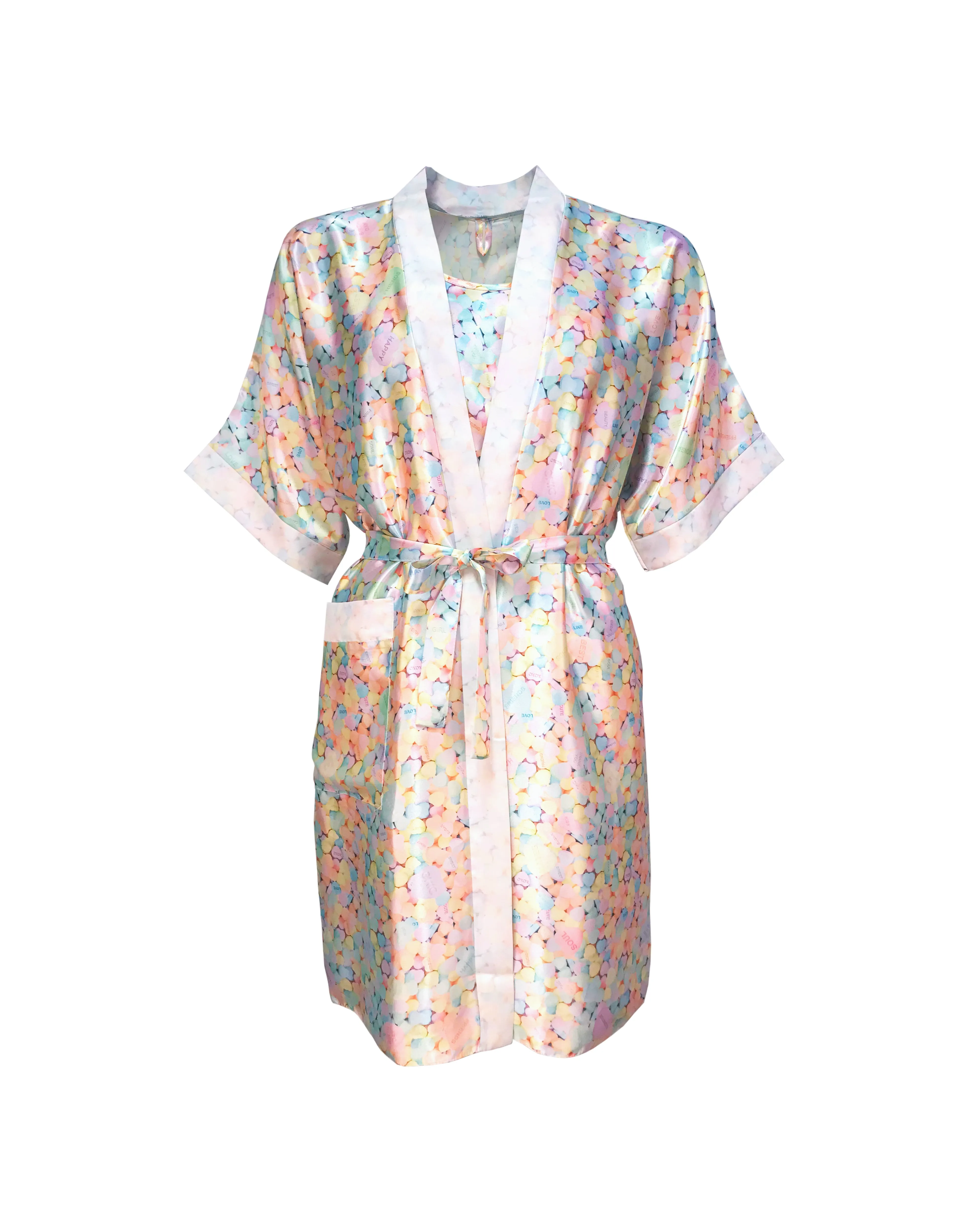 Candy Satin bathrobe