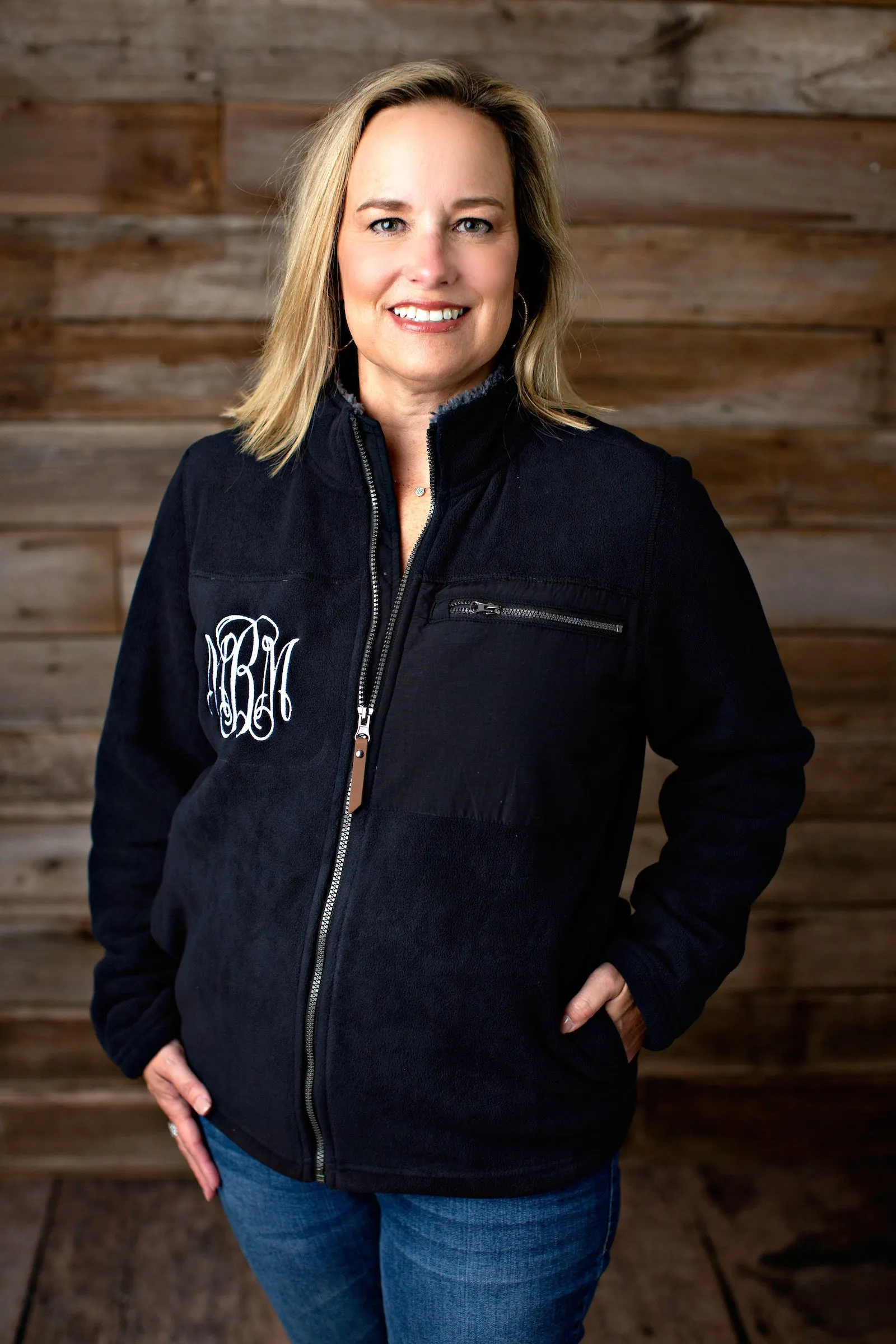 Charles River Newport Monogrammed Full Zip Jacket - 2020