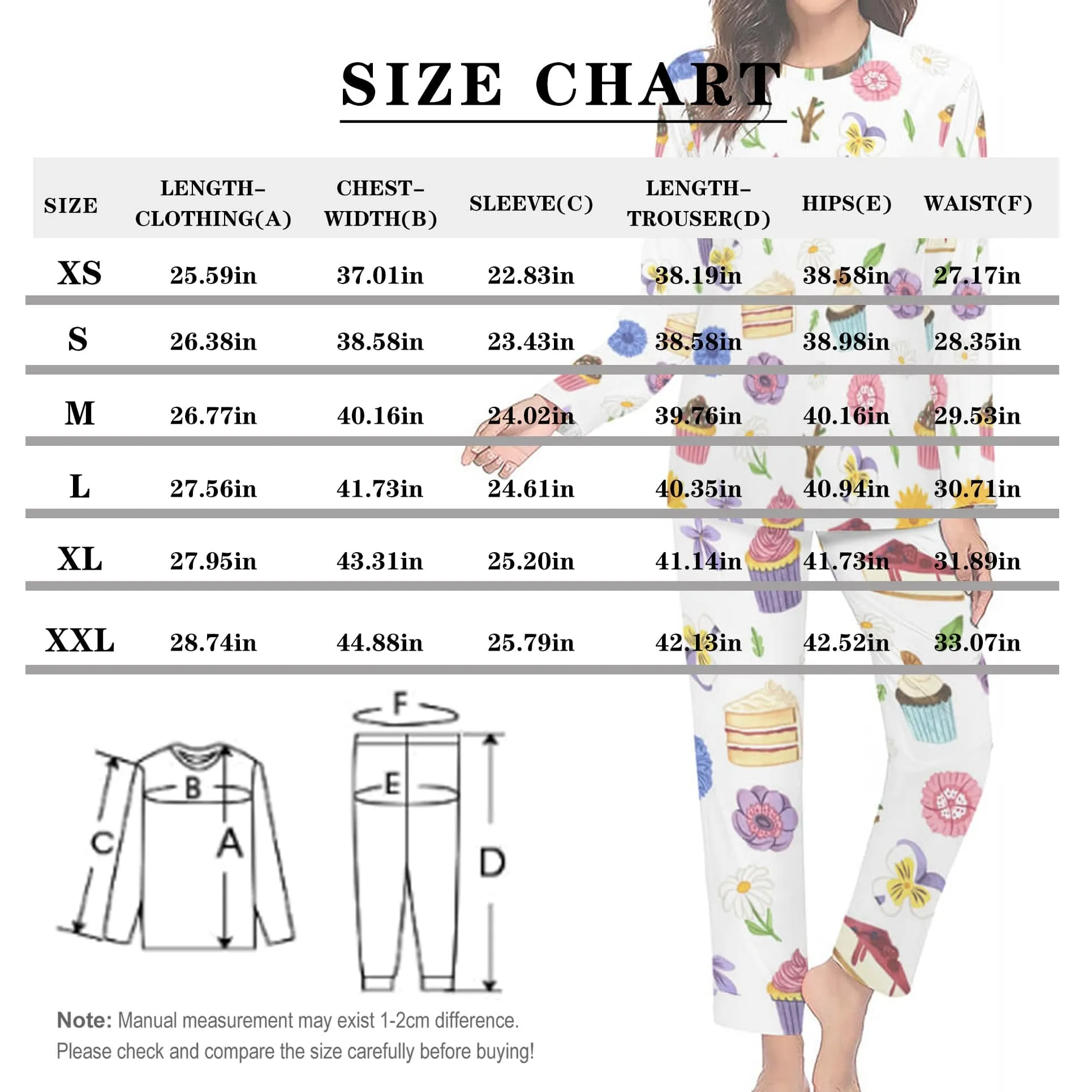 Custom Boyfriend Face Seamless Sleepwear Personalized Women's Slumber Party Crewneck Long Pajamas Set