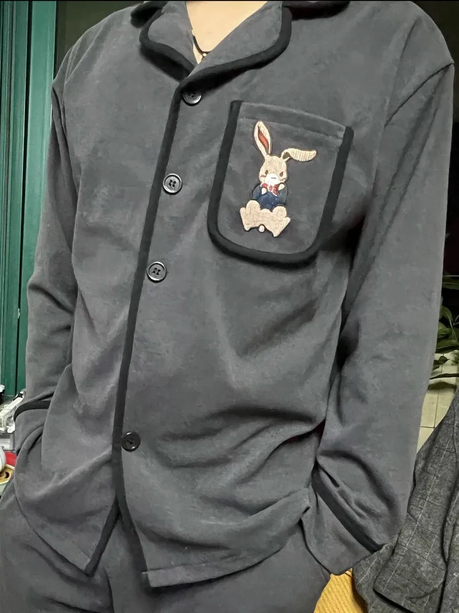 Dark Grey Bunny Fleece (Men)