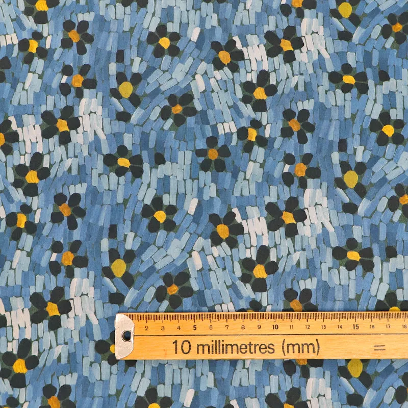 Deadstock Liberty Fabrics Tana Lawn™ - Daisy Roar - Blue