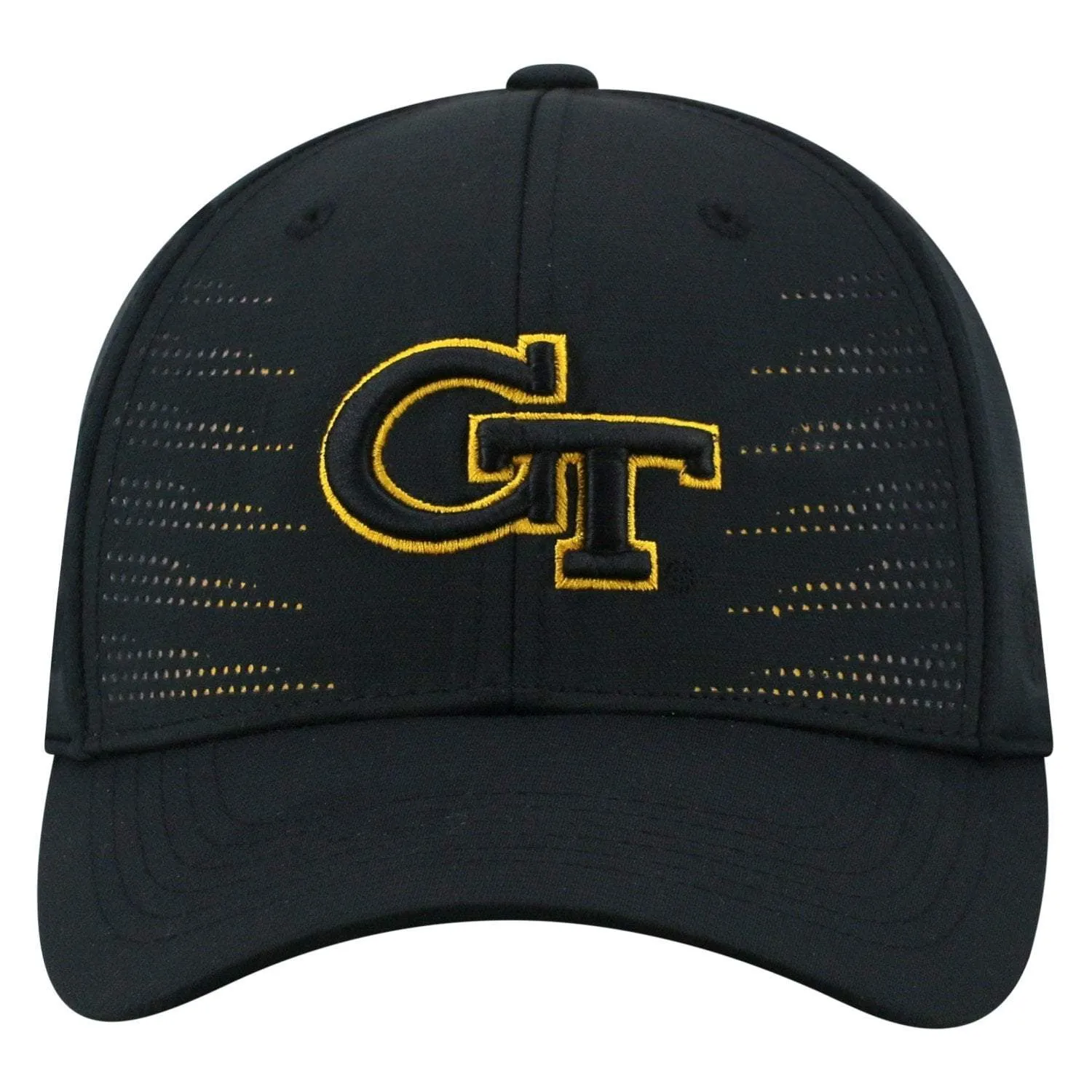 Georgia Tech Yellow Jackets TOW Black "Dazed" Structured Flexfit Hat Cap