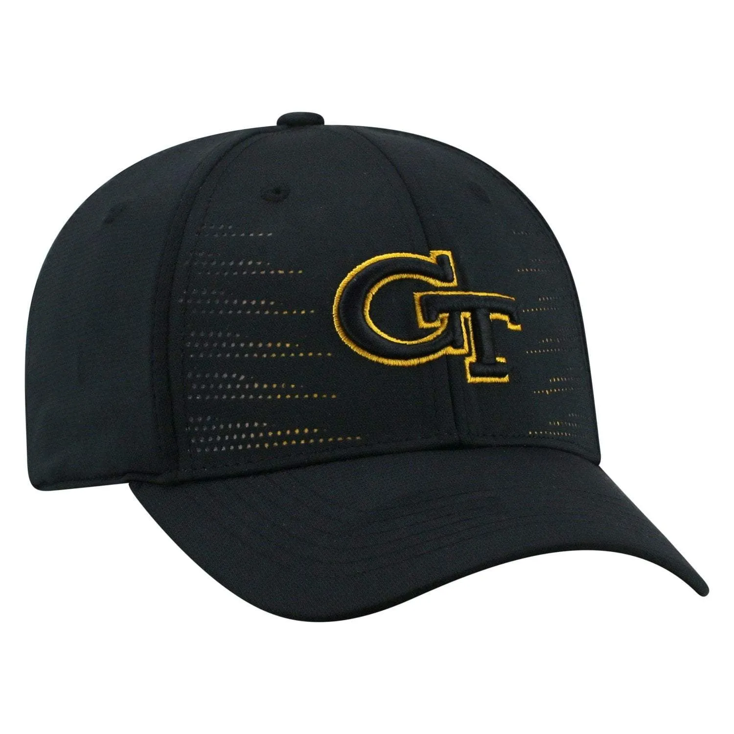 Georgia Tech Yellow Jackets TOW Black "Dazed" Structured Flexfit Hat Cap