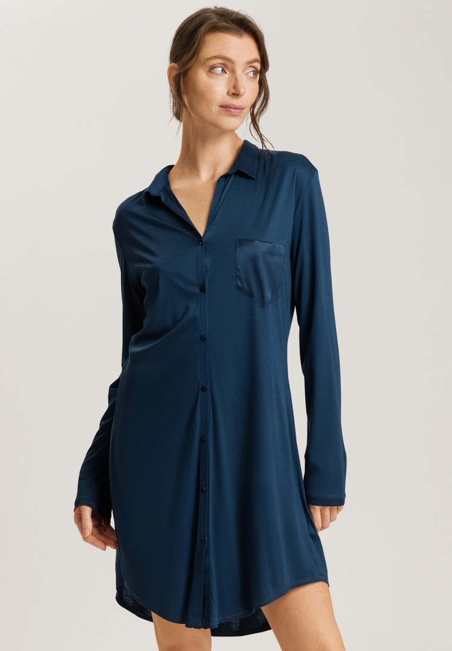 Grand Central TENCEL™ and Silk Sleep Shirt | Mystic Blue 77420-1652