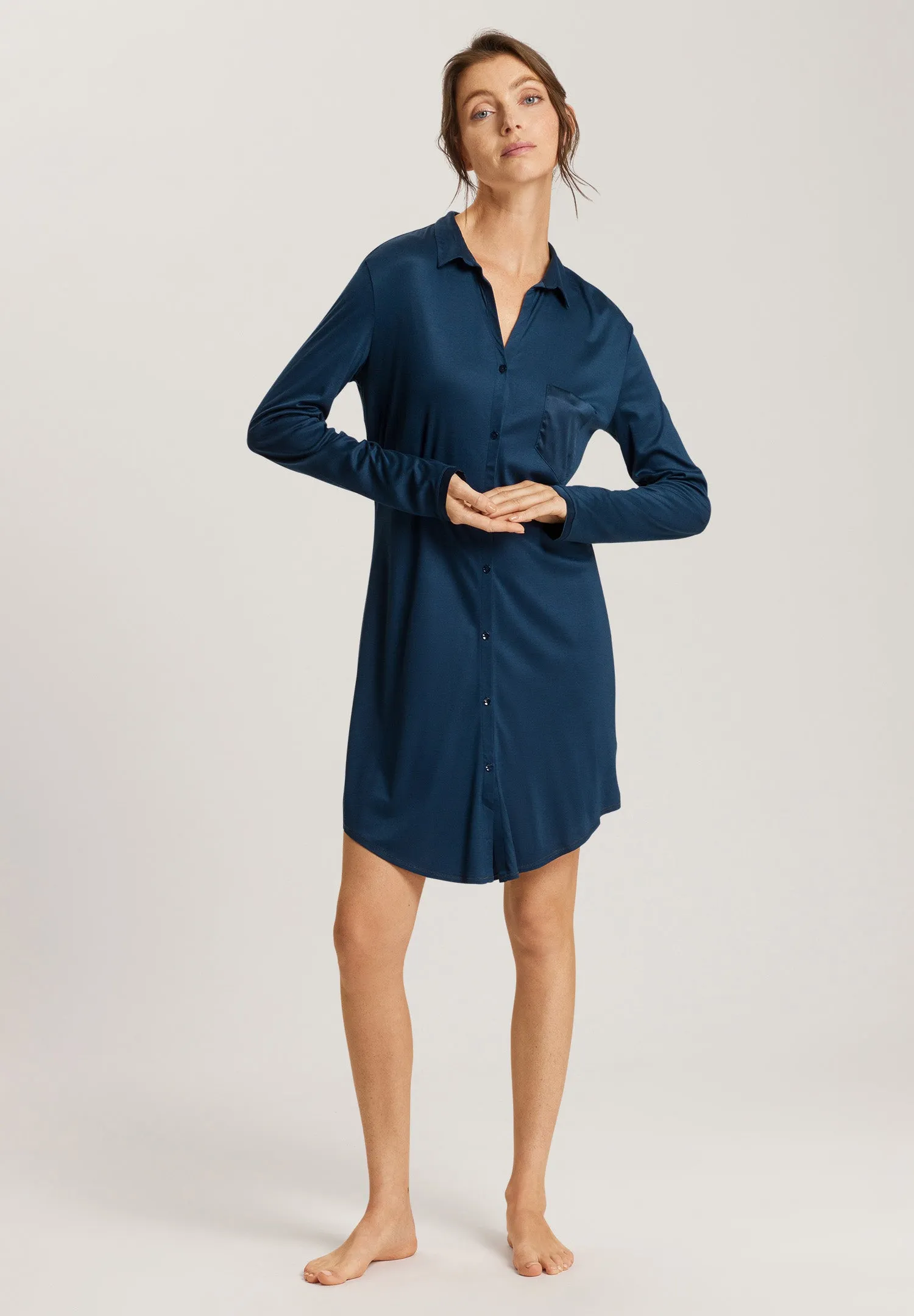 Grand Central TENCEL™ and Silk Sleep Shirt | Mystic Blue 77420-1652