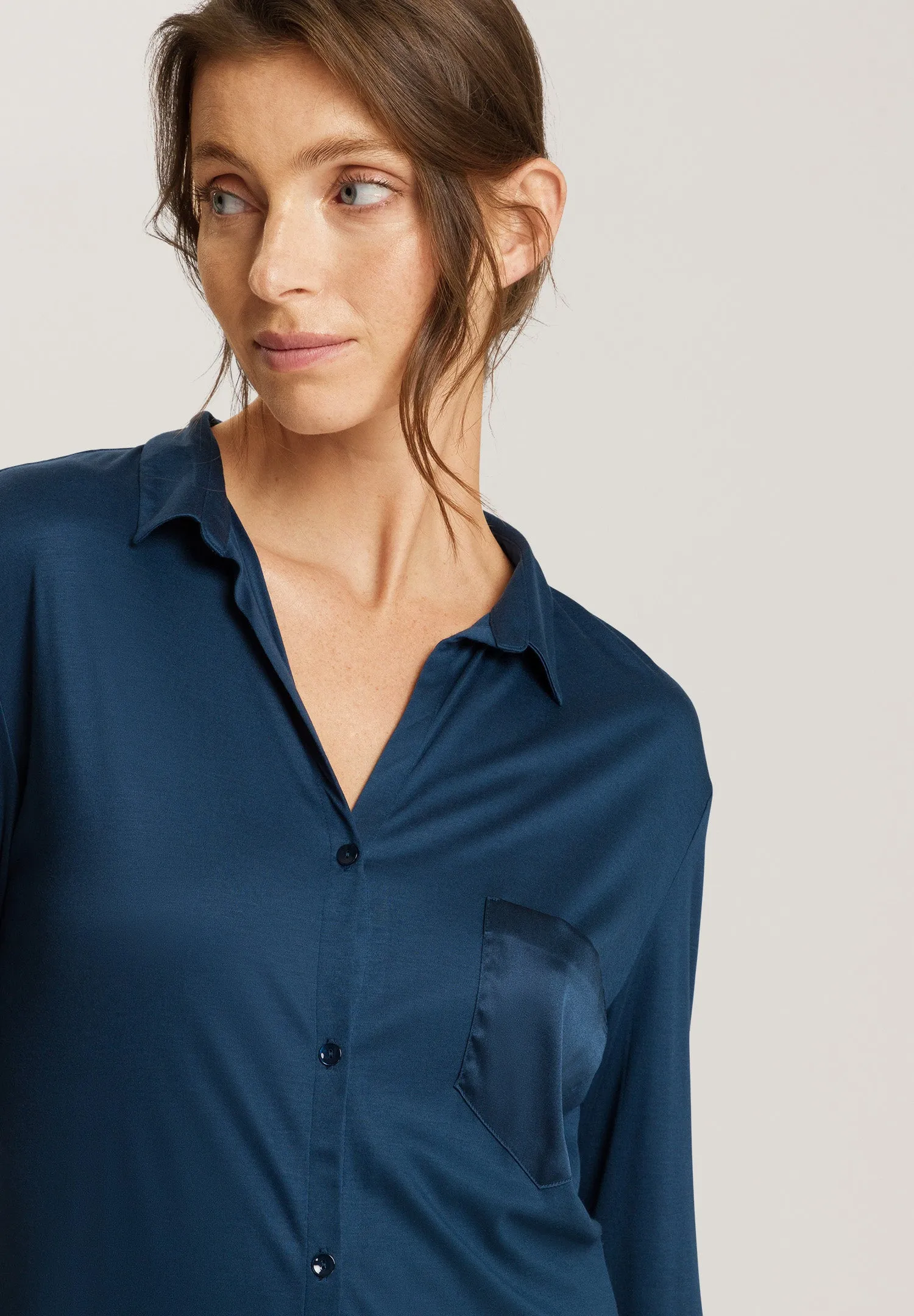 Grand Central TENCEL™ and Silk Sleep Shirt | Mystic Blue 77420-1652