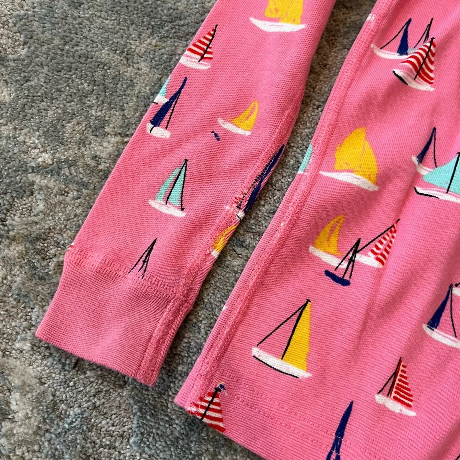 Hanna Andersson Pink Sailboat Pajamas 110 cm 5T