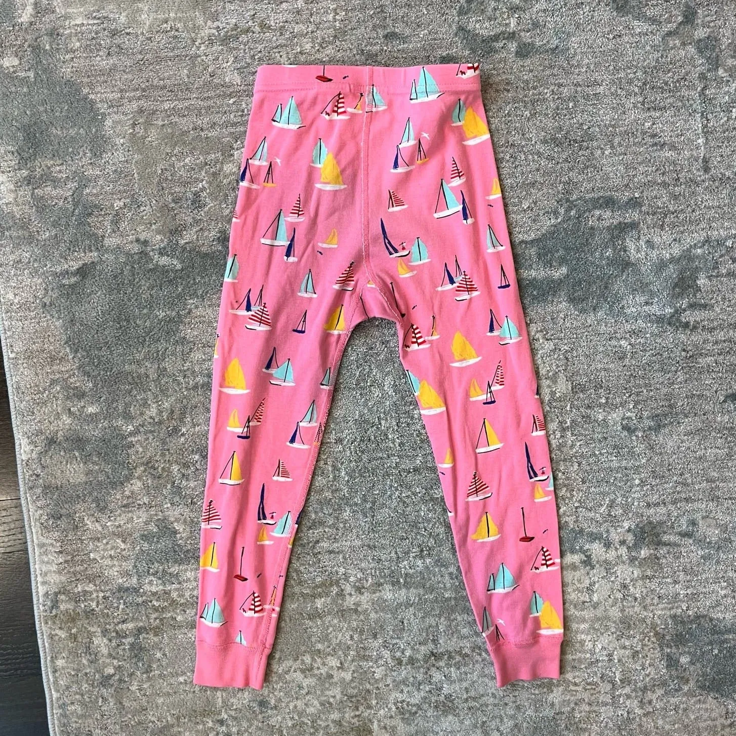 Hanna Andersson Pink Sailboat Pajamas 110 cm 5T