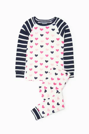 Hatley Lovely Hearts Girls Pajama Set