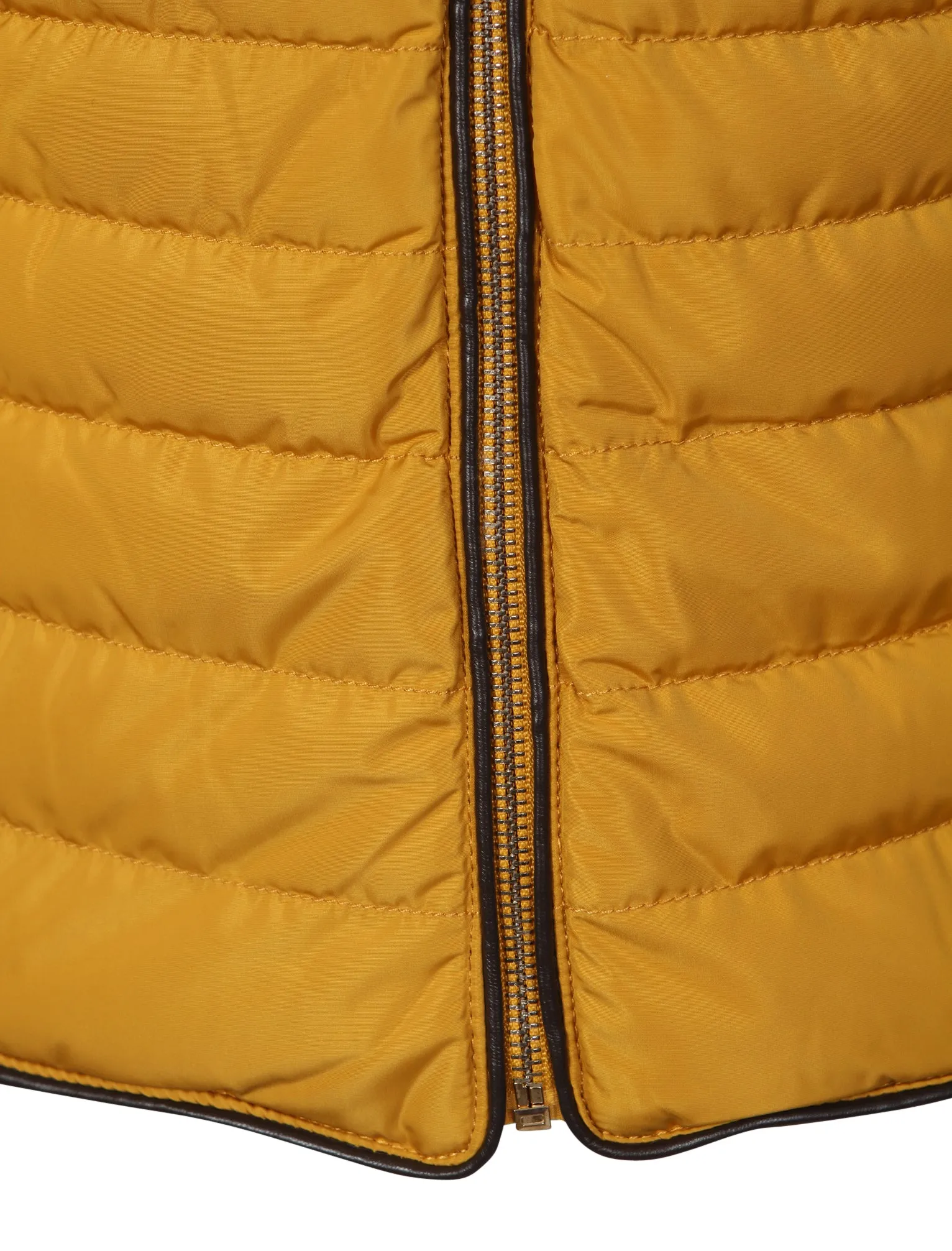 Honey Funnel Neck Quilted Jacket in Old Gold - Tokyo Laundry