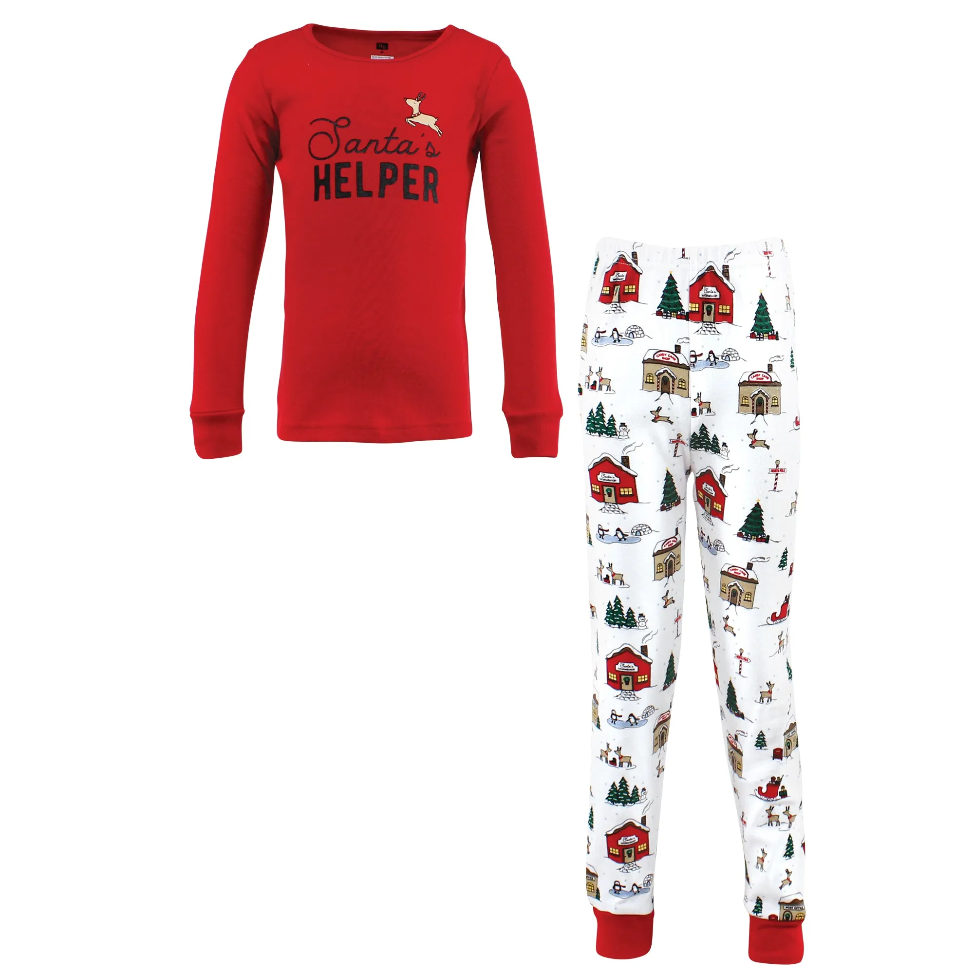 Hudson Baby Cotton Pajama Set, North Pole