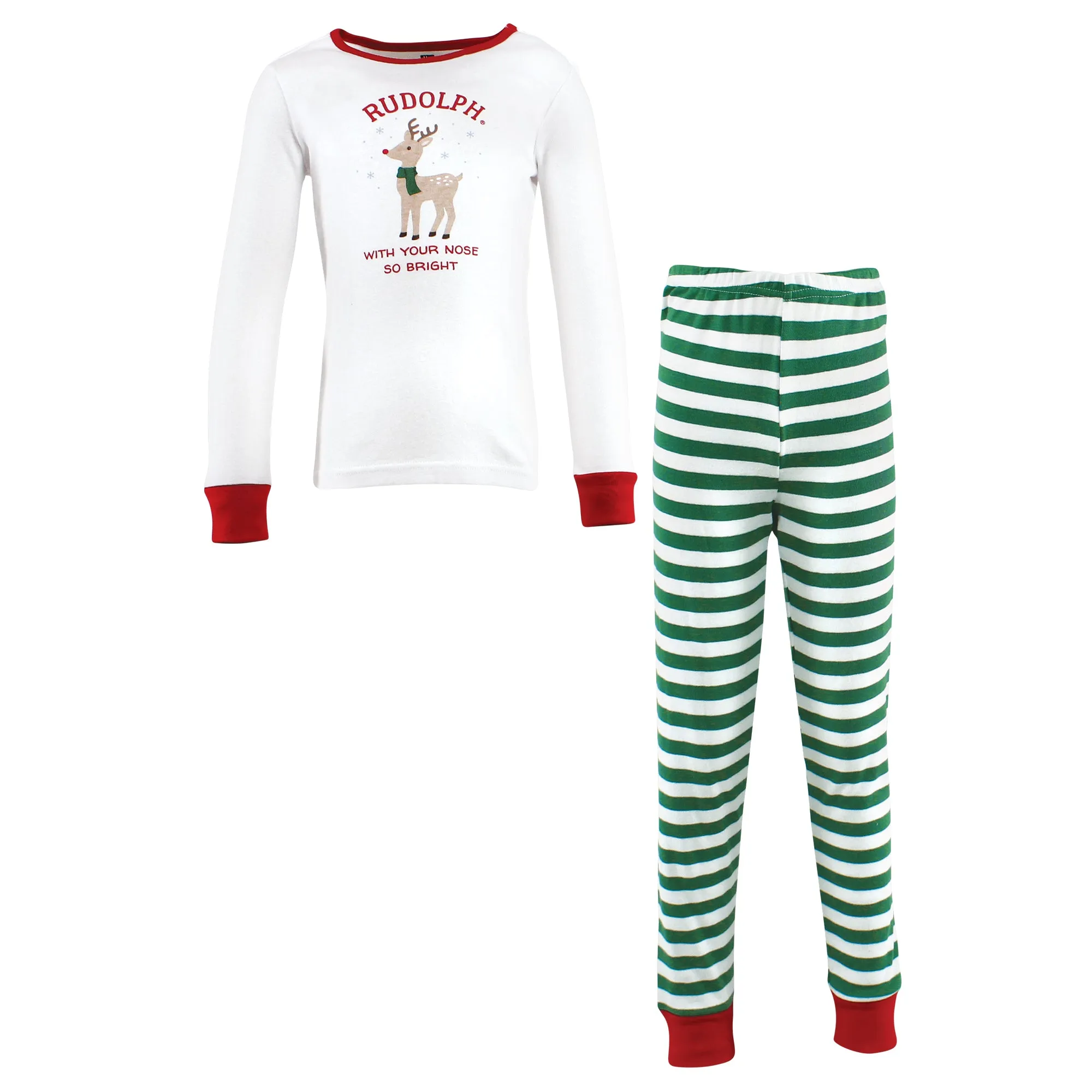 Hudson Baby Cotton Pajama Set, Rudolph