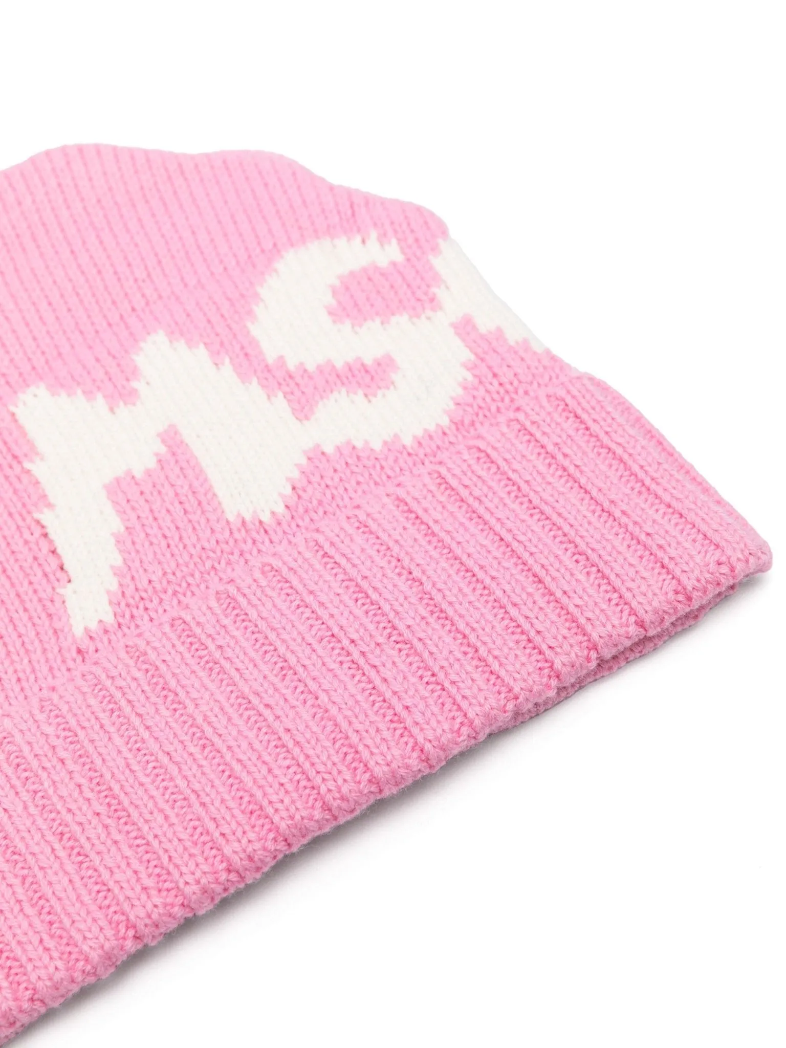 Intarsia Logo Beanie Hat