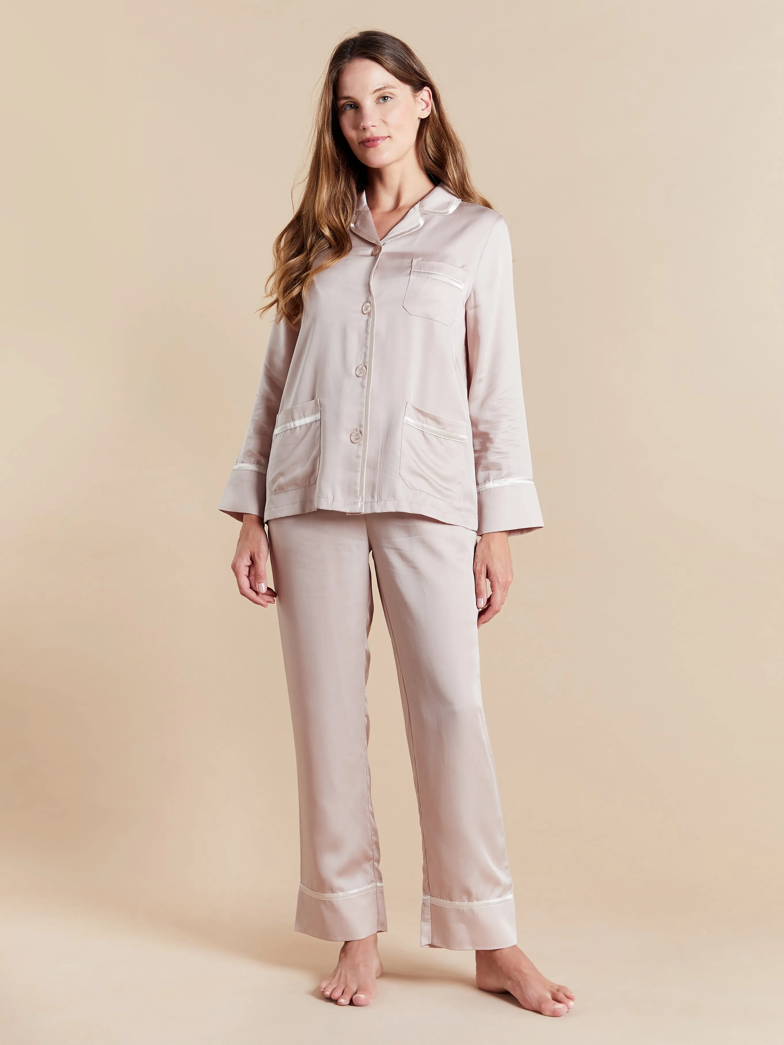 Ladies Satin Pajamas - Artemis