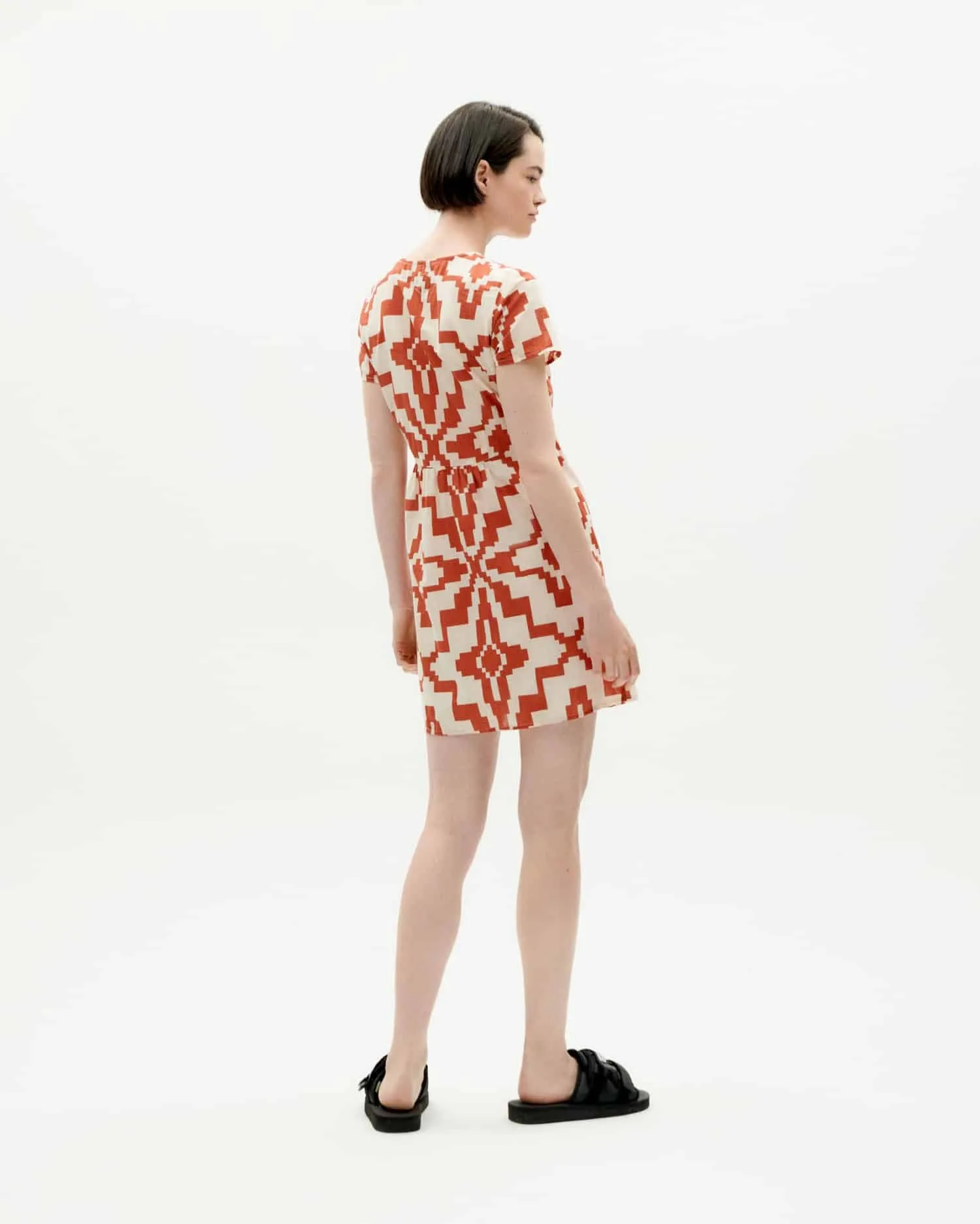 LAST ONE in XS - Hebe Dress - Orange Ilusion