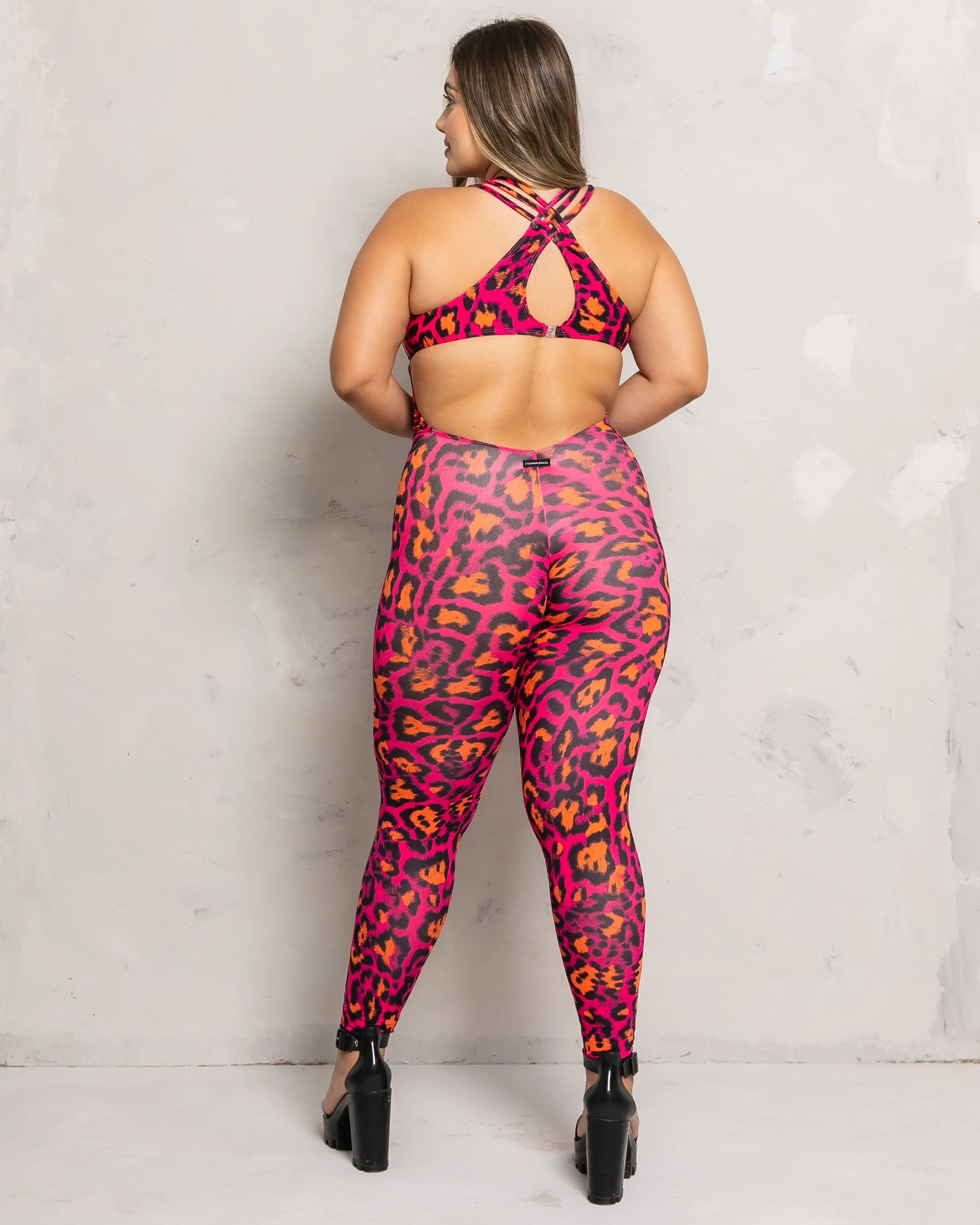 Leopard Pink Jumspuit