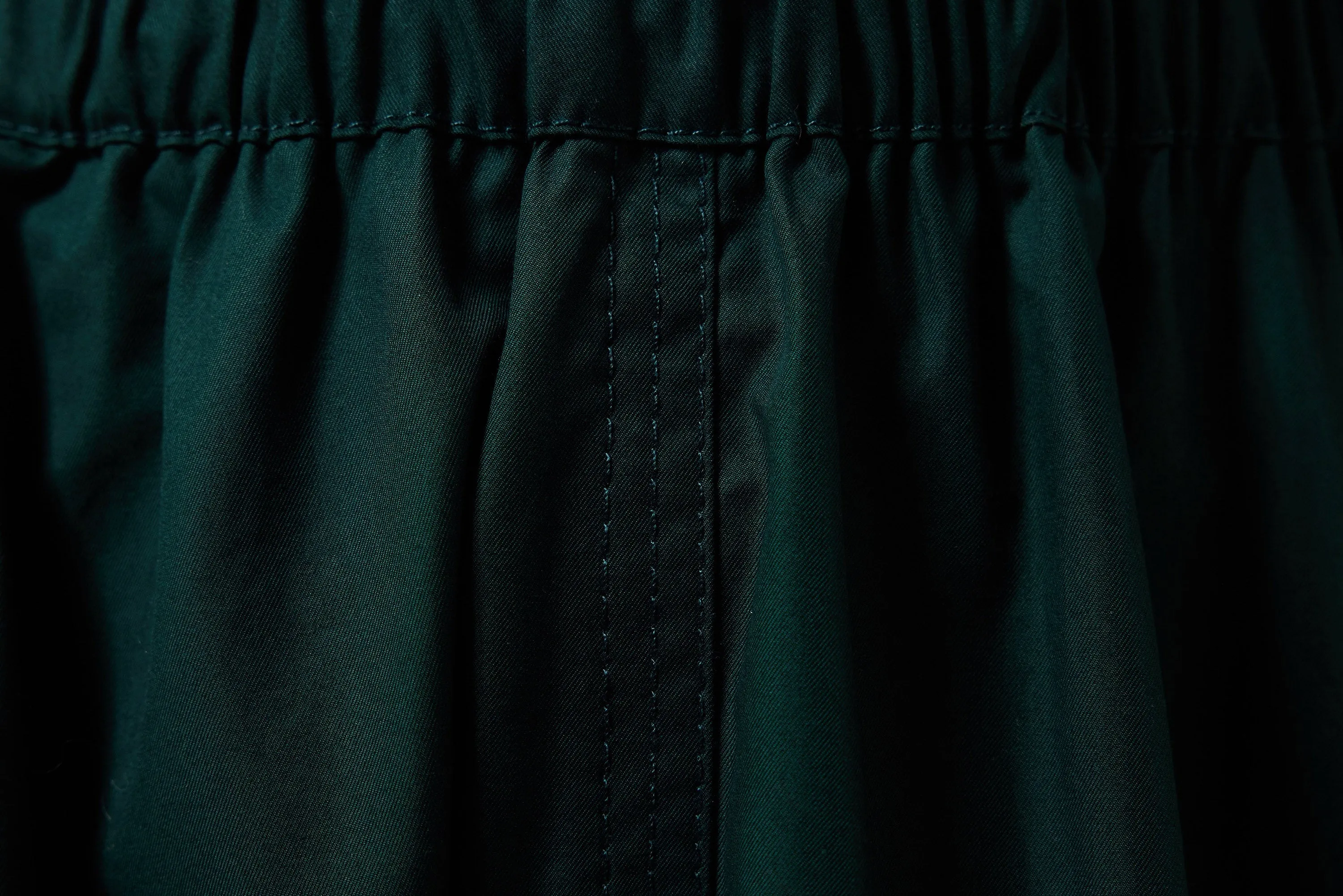 Machka Poplin Bell Skirt Dark Green