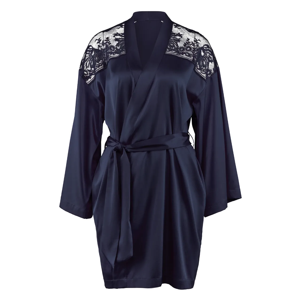 Midnight Whispers Kimono in Evening Blue