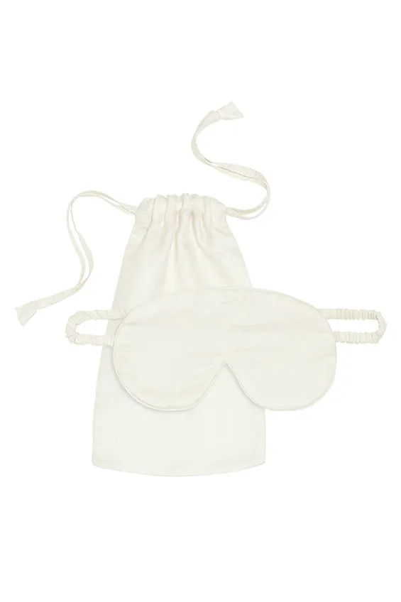 Mulberry Silk Eye Mask - Pure Ivory