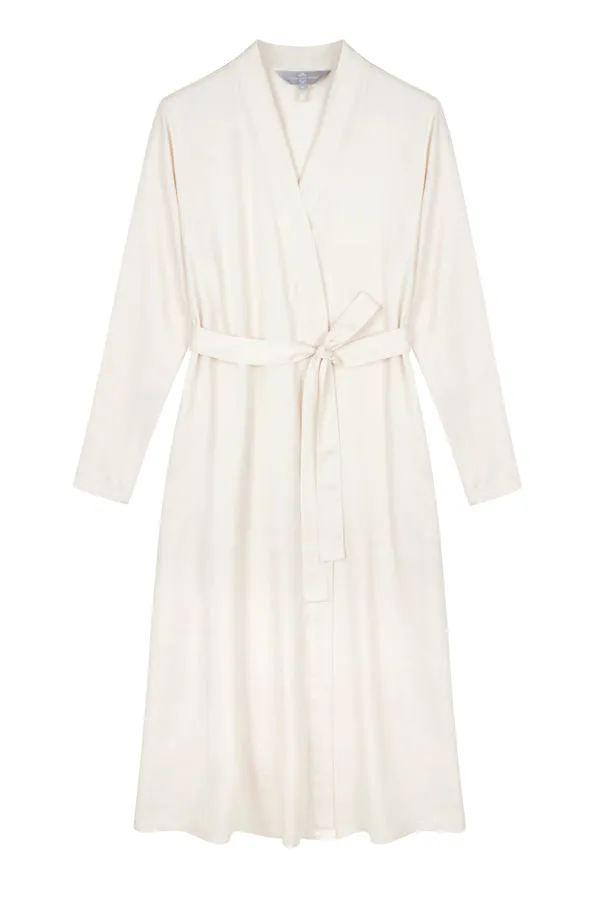 Mulberry Silk Robe - Ivory (Natural)