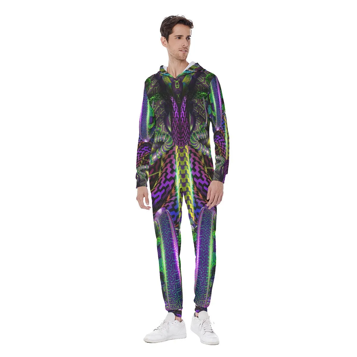 Mystic Temptation Men's Hooded Jumpsuit / Bodysuit / Onesie