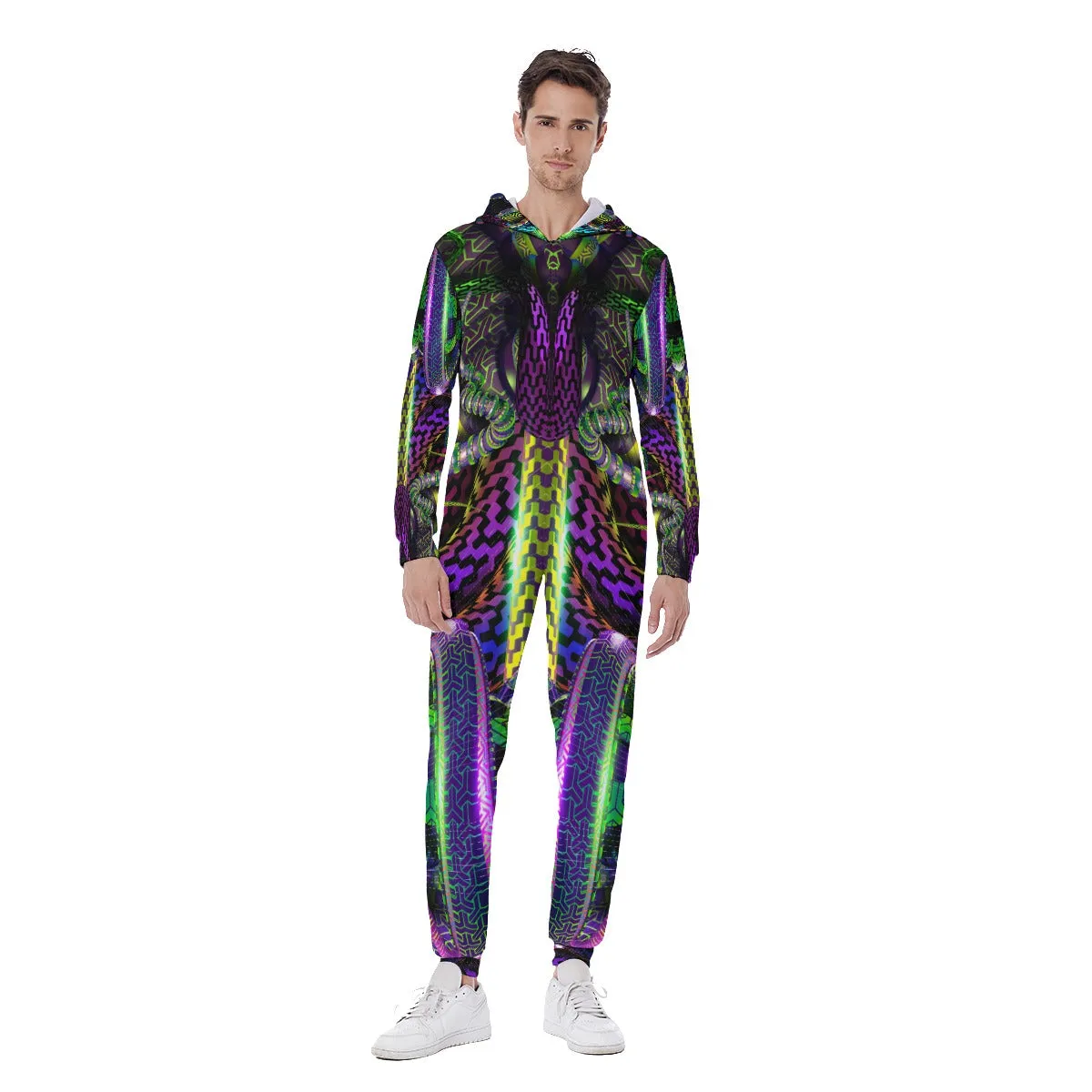 Mystic Temptation Men's Hooded Jumpsuit / Bodysuit / Onesie