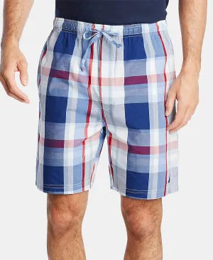 Nautica Men's Cotton Plaid Pajama Shorts