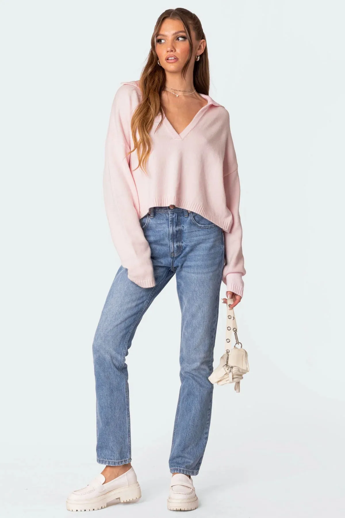 Oversized Cropped Sweater