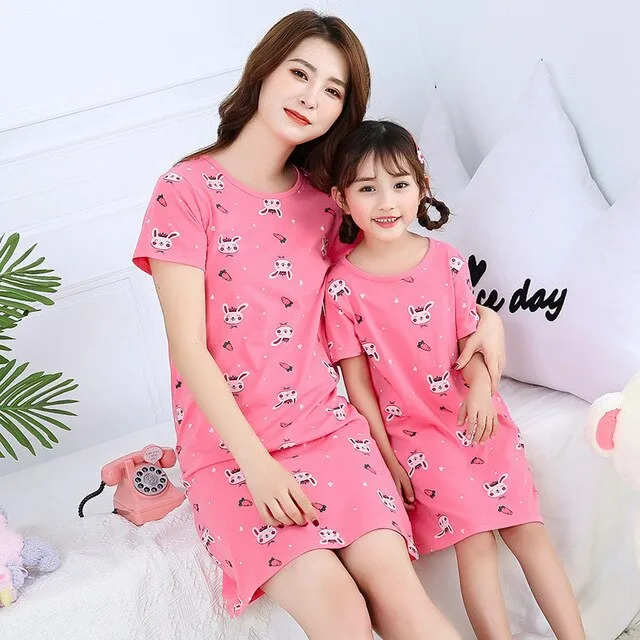 Panda Print Night Dress<br>Panda Nightgown