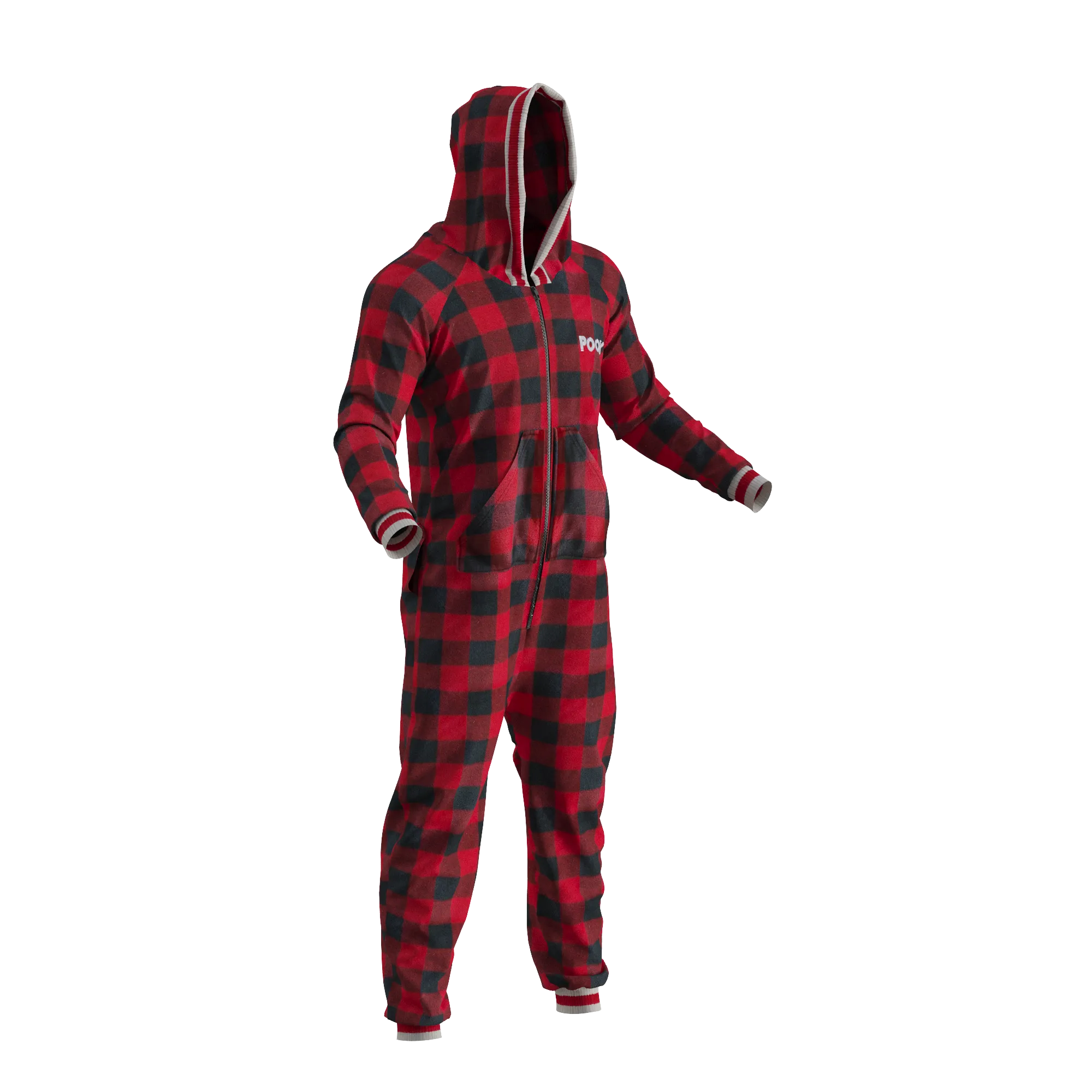 Pook Onesie - Red (Adult Unisex)