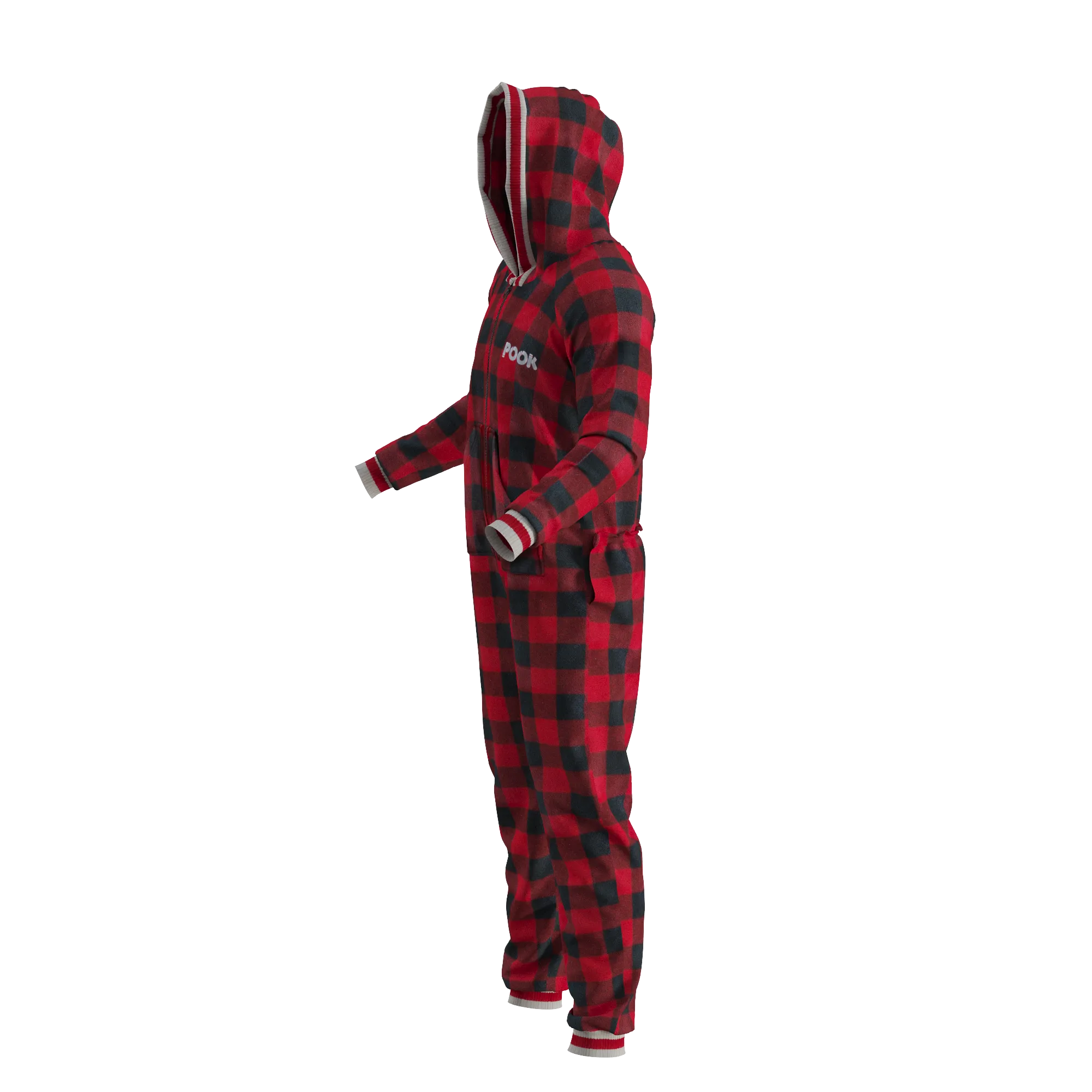 Pook Onesie - Red (Adult Unisex)