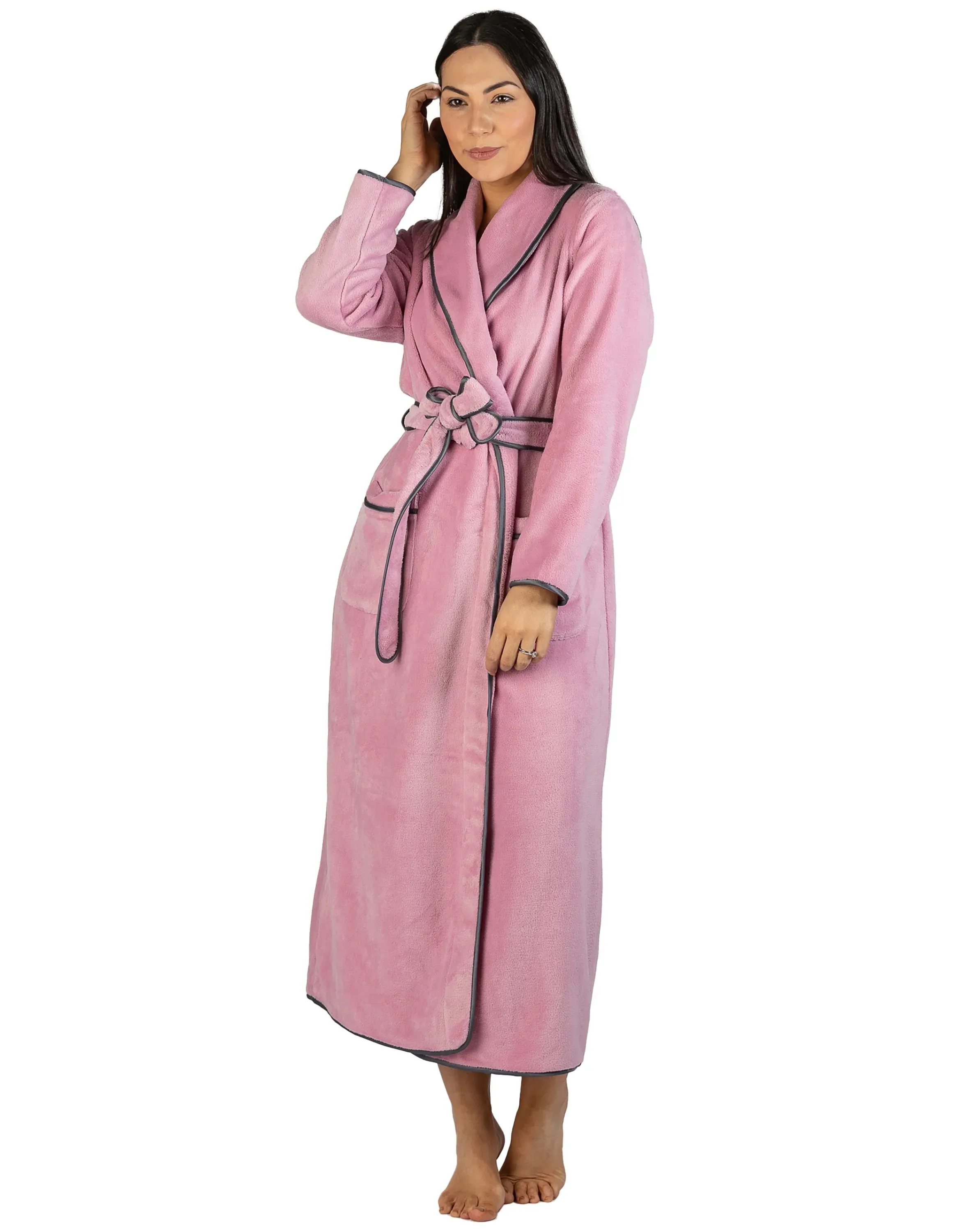 Satin Trim Robe