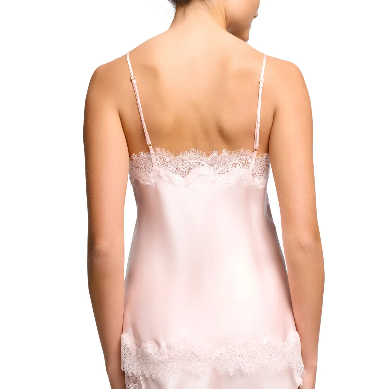 Scarlett Silk Camisole in Pink Ice