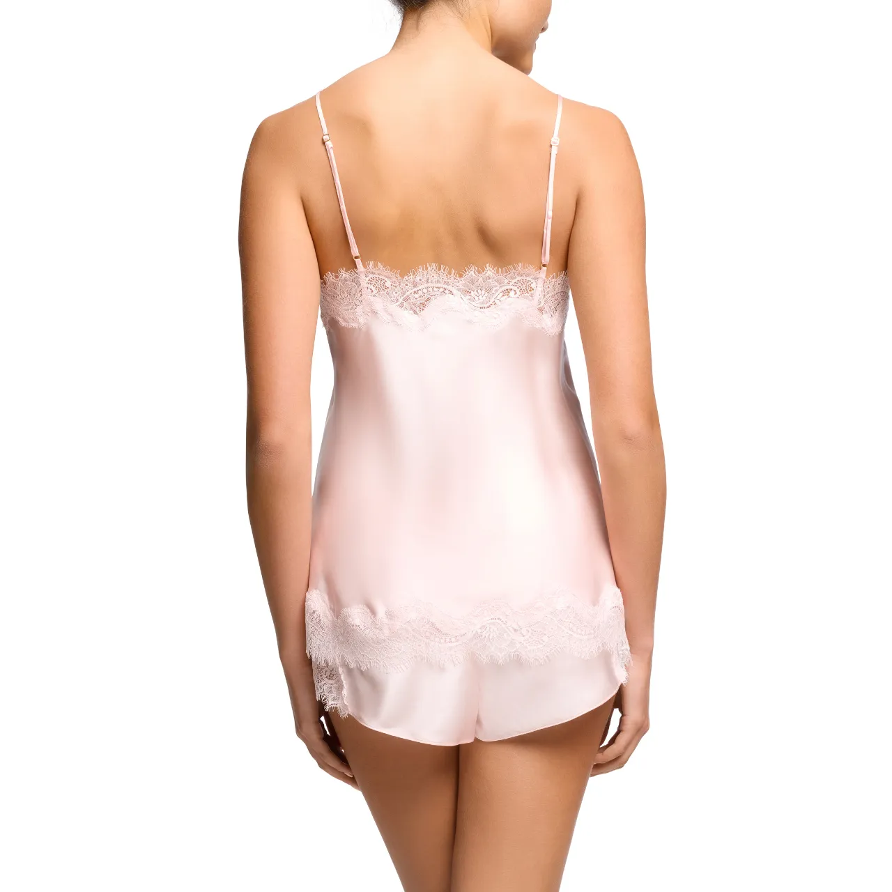 Scarlett Silk French Knickers in Pink Ice