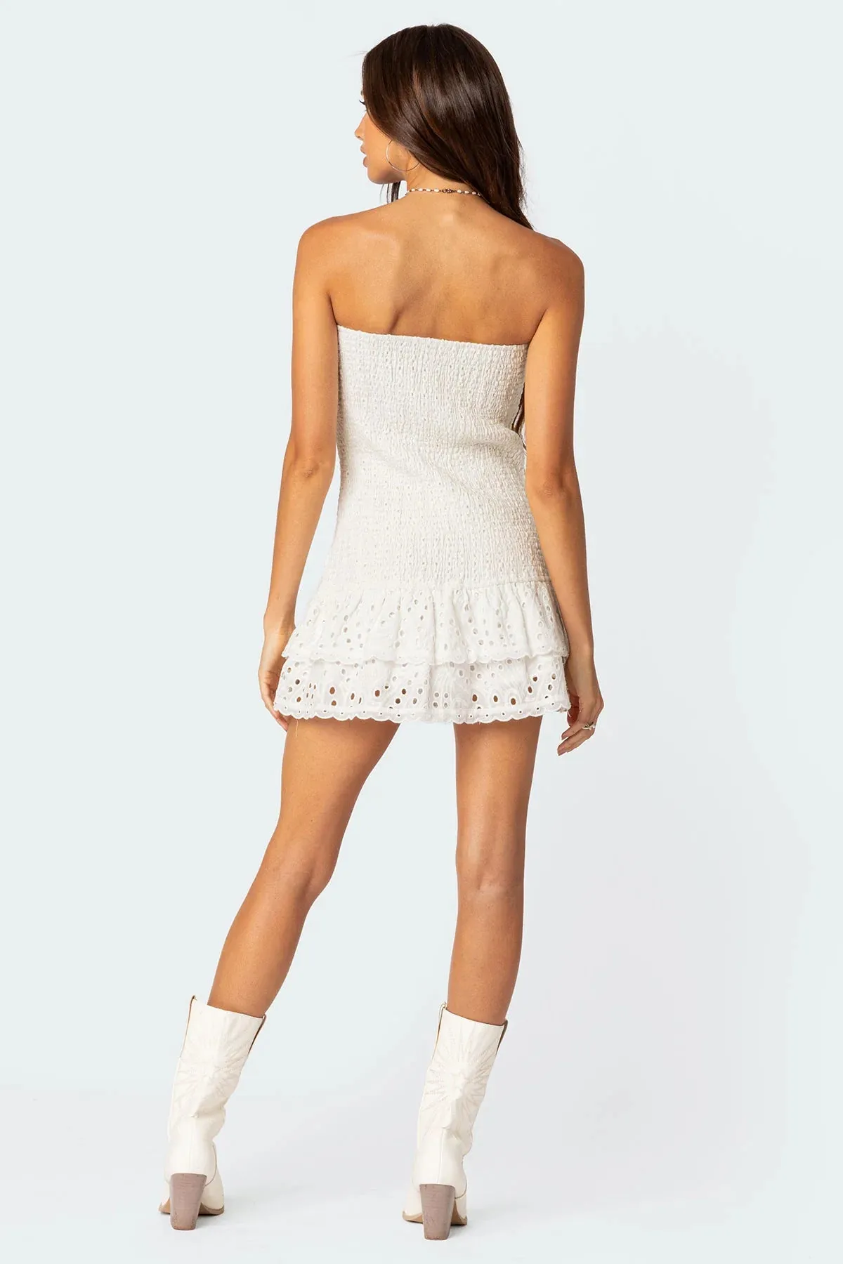 Scrunch Lacey Mini Dress