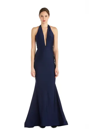 Sleek Halter Neck Gown