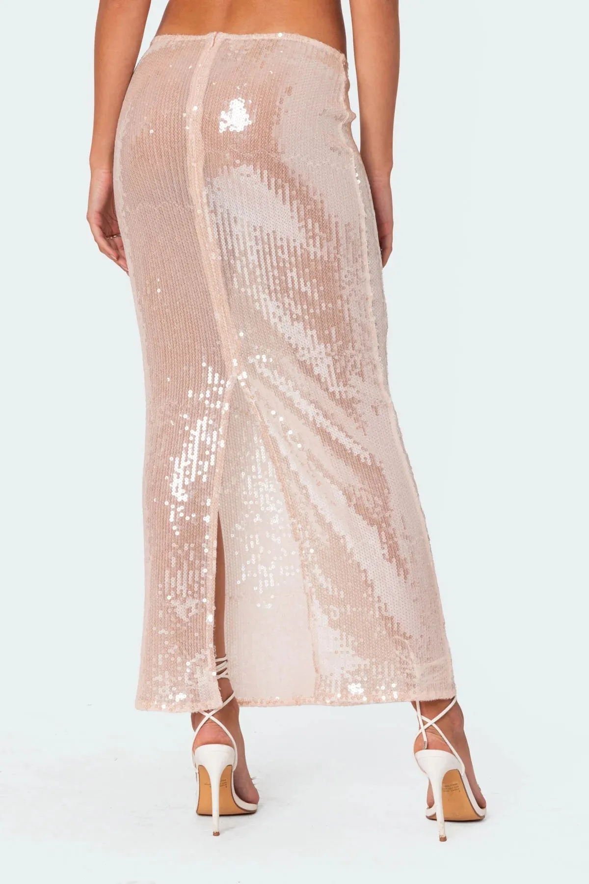 Sparkle Sheer Maxi Skirt