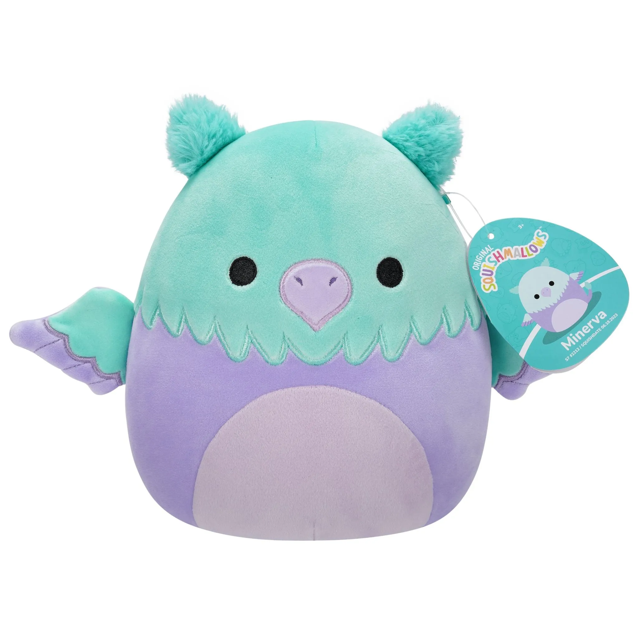 Squishmallows 12 Inch Plush  Minerva Aqua And Purple Griffon