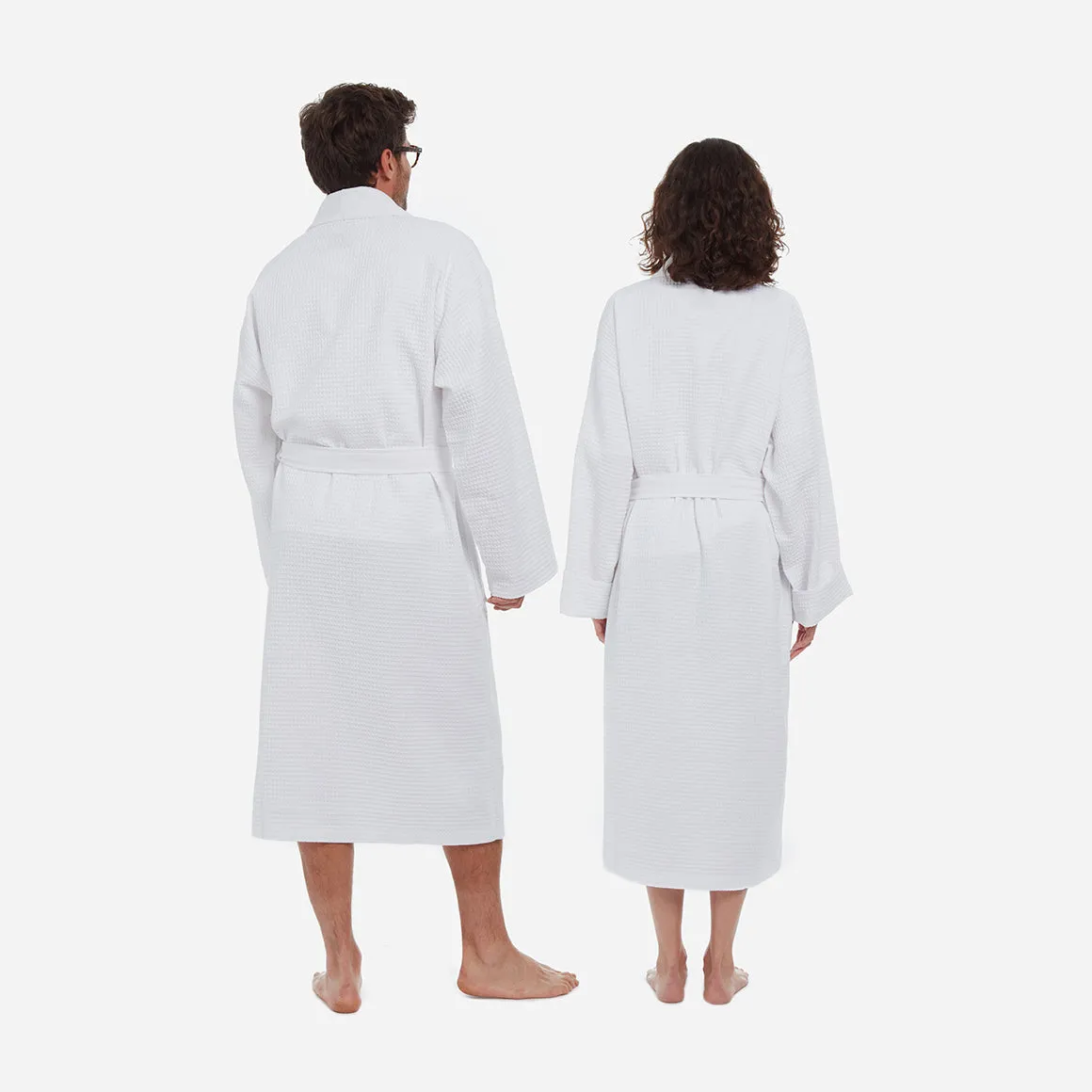 Unisex Organic Cotton Waffle Bathrobe