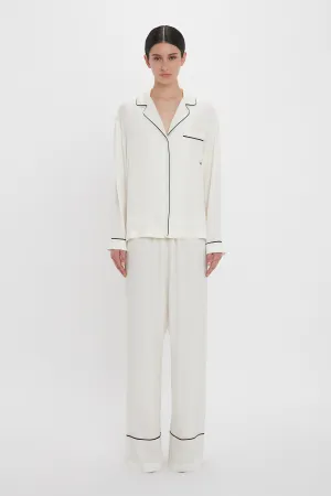 VB Monogram Pyjama Sleep Set In Ivory