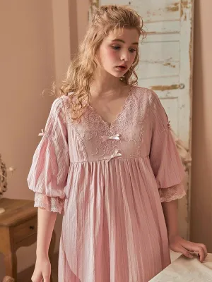 Victorian Nightgown, Vintage Cotton Nightgown