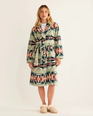 Women's Robe<br>Silver Blue Harding Star